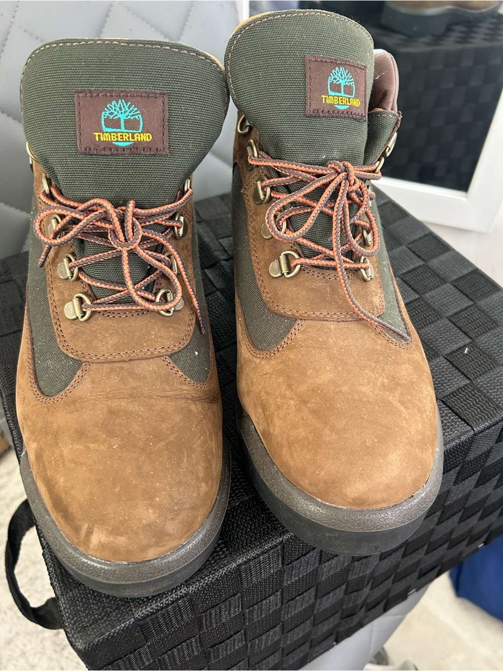 Timberland Brown Suede and Olive Men’s Hiking Boots